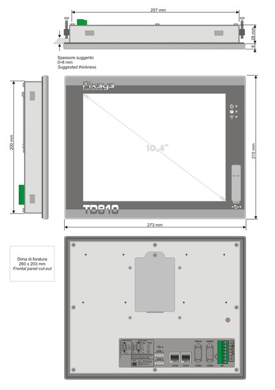 TD410-HMI-Dimmensions