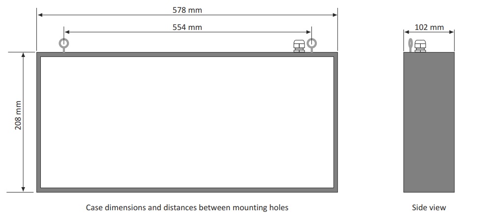 Extra Large Digit Display Dimmensions