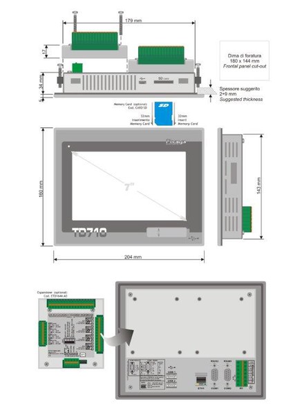 TD710-HMI-Dimmensions