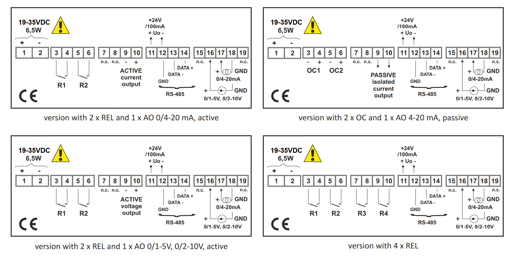 Large Digit Panel Meter Connections